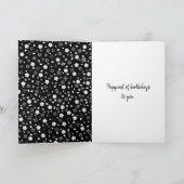 Carte Posy blanc avec Zipper pour Anniversaire (Intérieur)