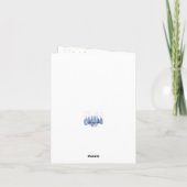 Carte Pot à fleurs en cobalt peint à la main (Dos)