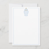 Carte Pot à gingembre bleu et blanc (Devant)