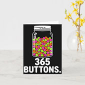 Carte pot de 365 boutons mème reconditionnement objectif (Fleur jaune)