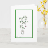 Carte Pot de fleur (Fleur jaune)