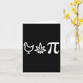 Carte Pot de poulet Pie Pi Jour Mauvais Chiffre de mathé (Fleur jaune)