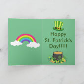 Carte Pot de St Patrick d'or (Intérieur)