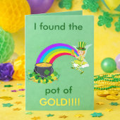 Carte Pot de St Patrick d'or