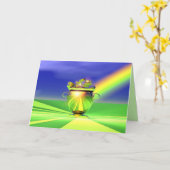 Carte Pot d'or de la Saint-Patrick en or (Fleur jaune)