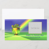 Carte Pot d'or de St. Patrick's Day (Devant / Derrière)