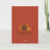 Carte Pot en bois rustique avec fleurs d'été pour annive (Dos)
