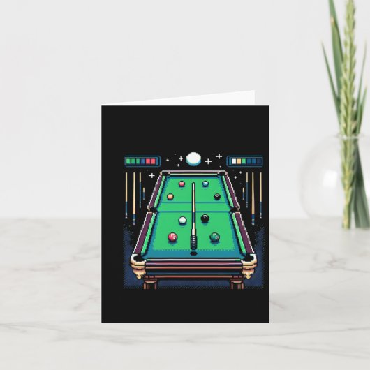 Carte Pot Pixelated 8 bits Billiards (Devant)