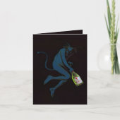 Carte potable de salutation et de note de diable (Devant)