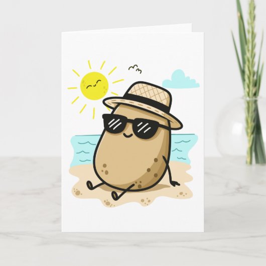 Carte Potato On The Beach Summer Vibes (Devant)
