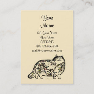 Carte potelée de chat drôle