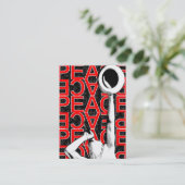 Carte potelée "de paix rouge" (Debout devant)