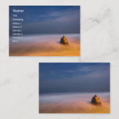 Carte potelée "d'île de trésor" (Devant / Derrière)