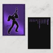 " Carte potelée majestueuse "pourpre (Devant / Derrière)