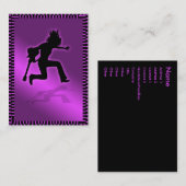 " Carte potelée majestueuse "rose (Devant / Derrière)