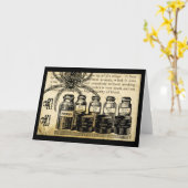 Carte Potions Araignée Crâne Croix Os Poison (Fleur jaune)