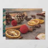 Carte Potpourri de Noël personnalisée (Devant / Derrière)