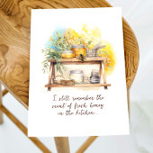 Carte Pots de miel à l'aquarelle moderne Art de la fête 