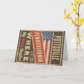 Carte Pottsville Pennsylvanie (Fleur jaune)