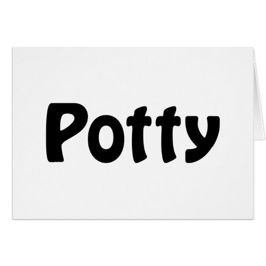 Carte Potty (Devant horizontal)