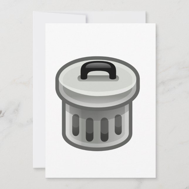 Carte Poubelle de déchets (Devant)
