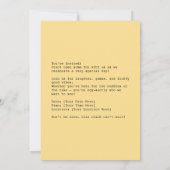 Carte Pouce de pomme en coquille (Dos)