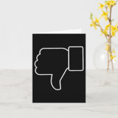 Carte Pouce Vers Le Bas, Drôle, Blagues, Sarcastique (Fleur jaune)