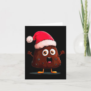 Carte Pouding Étonnant Avec Chapeau De Noël