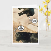 Carte Pouilles Ennuies - Nous Vous Manquons (Fleur jaune)