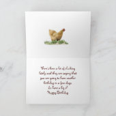 Carte Poule d'or et vieille grange - customisez (Intérieur)