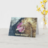 CARTE POULET (Fleur jaune)