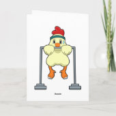 Carte Poulet à la forme Tirage vertical (Dos)