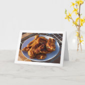 Carte Poulet barbecue (Fleur jaune)