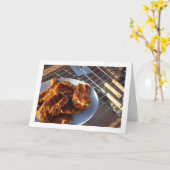 Carte Poulet barbecue (Fleur jaune)