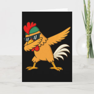 Carte Poulet Dab Meme Animal Danse Cadeaux Drôles Pour H