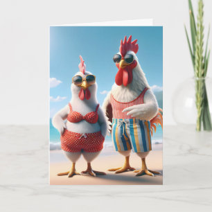 Carte Poulet De Plage Pour Anniversaire