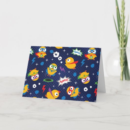 Carte Poulet de Superhero (Devant)