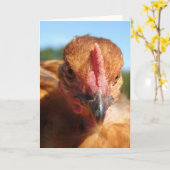 Carte Poulet de Turquie (Fleur jaune)