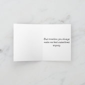 Carte Poulet drôle d'amitié Introverti  (Intérieur)