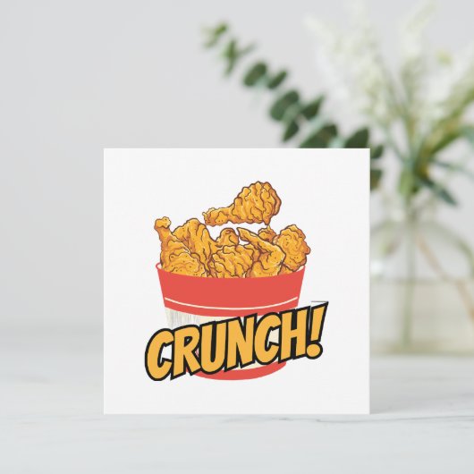 Carte poulet frit (Debout devant)