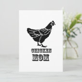 Carte Poulet Maman Poultry Love Mères Jour Cadeaux (Debout devant)