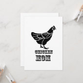 Carte Poulet Maman Poultry Love Mères Jour Cadeaux (Devant/Arrière en situation)