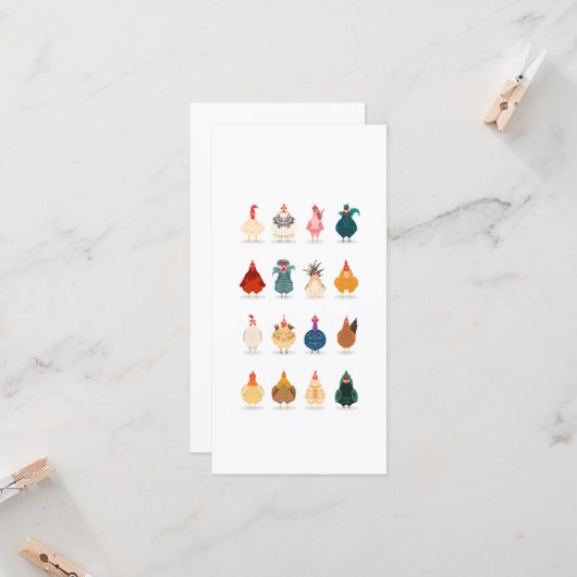 Carte Poulet mou (Devant/Arrière en situation)