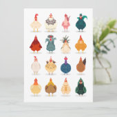 Carte Poulet mou (Debout devant)