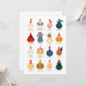 Carte Poulet mou (Devant/Arrière en situation)