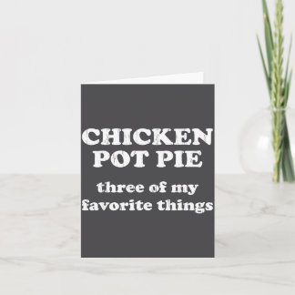 Carte Poulet T E Trois de Mes Choses Préférées Drôle de