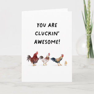 Carte Poulets Tu Es Un Poumon Félicitations