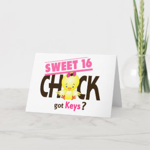 Carte Poulette Sweet 16 1
