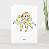 Carte Poulpe en plongeur avec étoile (Dos)