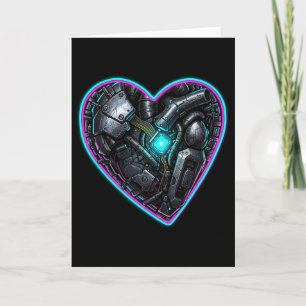 Carte Pouls de la Saint-Valentin Cœur Cyberpunk
